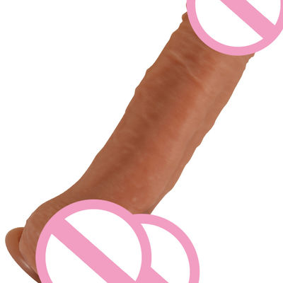Wasserdicht Männlich realistischer Dildo Flüssig weiches Silikon Gummi Penis Frauen Dildo