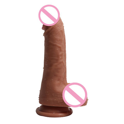 Männliche 14 x 4 cm realistische Penis-Spielzeug flüssiges weiches Silikon Fake realistische Penis-Sex-Spielzeug
