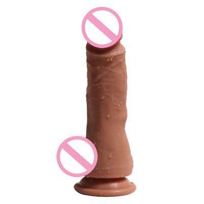 Männliche 14 x 4 cm realistische Penis-Spielzeug flüssiges weiches Silikon Fake realistische Penis-Sex-Spielzeug