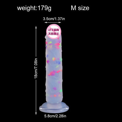 21.5 x 4cm realistische Dildo Gummi künstlicher Penis Anal männlich flüssiges weiches Silikon