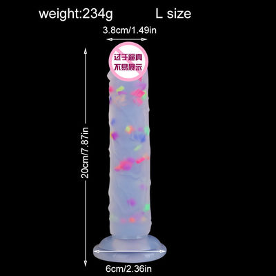 21.5 x 4cm realistische Dildo Gummi künstlicher Penis Anal männlich flüssiges weiches Silikon