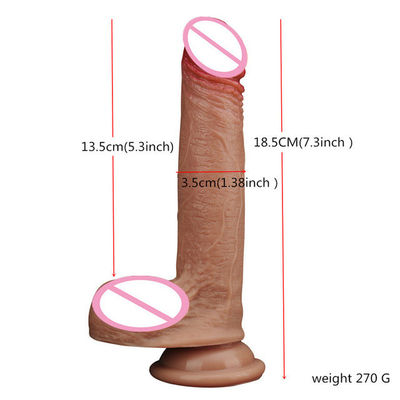 Männlicher Penis Flüssiges Silicone Dildo Hände frei Super realistischer Dildo 350g