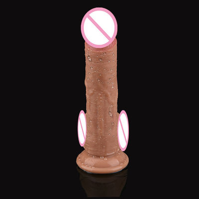 Männlicher Penis Flüssiges Silicone Dildo Hände frei Super realistischer Dildo 350g