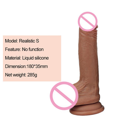 Männlicher Penis Flüssiges Silicone Dildo Hände frei Super realistischer Dildo 350g