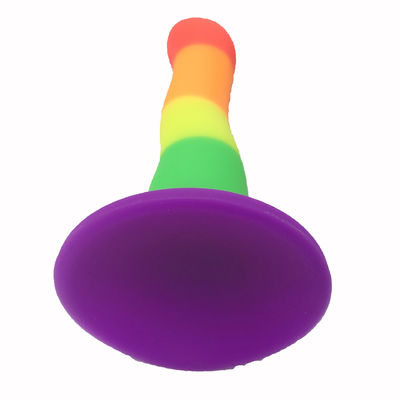 Silikon Gummi Wasserdicht Flüssig Silikon Dildo 18 X 4cm Riesiger Realistischer Dildo