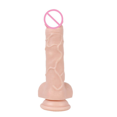 21.5 x 4cm 350g Flüssigsilikondildo Braun Fleisch Hyperrealistischer Dildo für Frauen