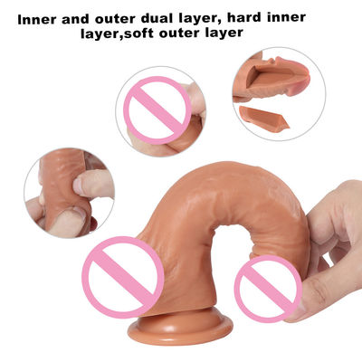 Penis Männlicher Flüssigkeit Silicone Dildo Saugtasse Weiches Ultra Realistisches Dildo Für Frauen