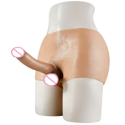 Männer Unterwäsche Männlicher künstlicher Penis Gürtel auf Dildo Hosen Hohl Solid 820g
