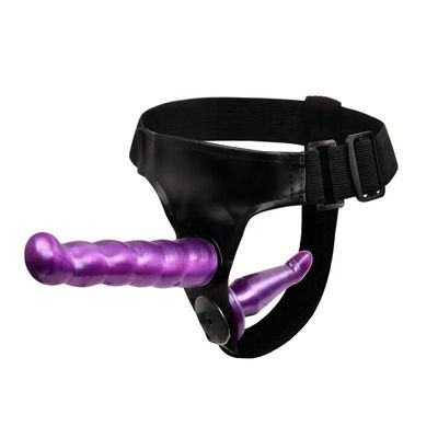 498g Doppel realistischer Dildo-Gurt auf Dildo mit Gürtel-Bondage-Gurt
