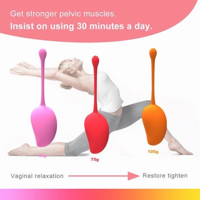 Silikon Kegel Kugel Vibrator Gewichtete Kegel Spannkugel Anal Pussy Vibrator