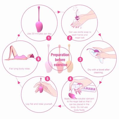 Silikon Kegel Kugel Vibrator Gewichtete Kegel Spannkugel Anal Pussy Vibrator