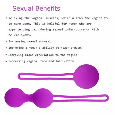 Silikon-Vibrator-Übung Vagina Kegel-Gewichte für Frauen