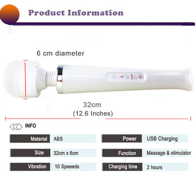 Klitoris AV Wand 335g 10 Geschwindigkeiten Frauen Masturbator Handheld Personal Wand Massager