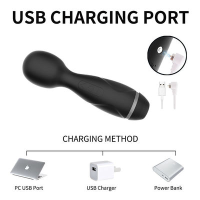 Mini-Wireless Japan AV-Stift Mädchen Muschi Saugen Schwarze Massage-Stift Vibrator