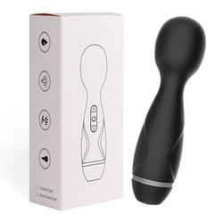 Mini-Wireless Japan AV-Stift Mädchen Muschi Saugen Schwarze Massage-Stift Vibrator