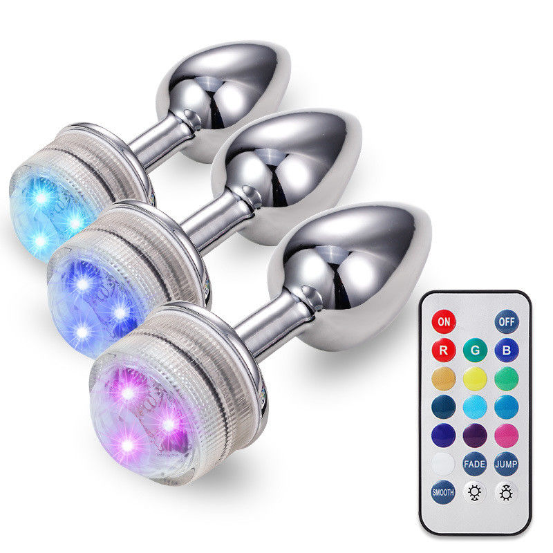 G Spot Cosplay Anal Plug Sexspielzeug Glow Tail Fernbedienung Lumineux Schmuck Butt Plug
