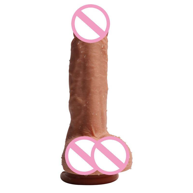 Männliche 14 x 4 cm realistische Penis-Spielzeug flüssiges weiches Silikon Fake realistische Penis-Sex-Spielzeug