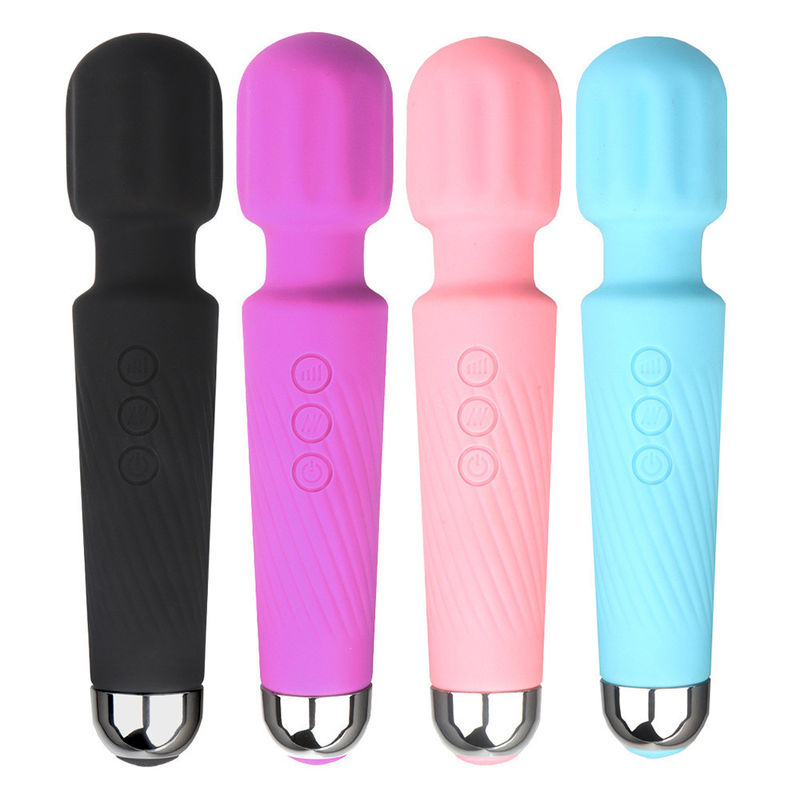 Frau Silikon-Sexspielzeug Massager Handheld Zauberstab Wiederaufladbarer Vibrator für die Klitoris